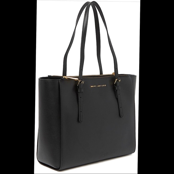 ‼️LAST ONE‼️🔥NWT Marc Jacobs Commuter Black Leather Tote - Picture 3 of 13